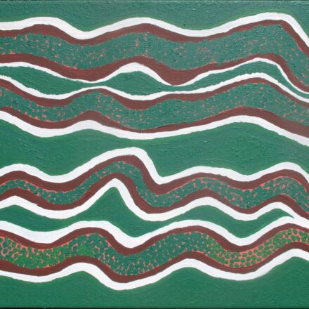 Snake Dreaming - Warna Jukurrpa - Painting - Biddy Long