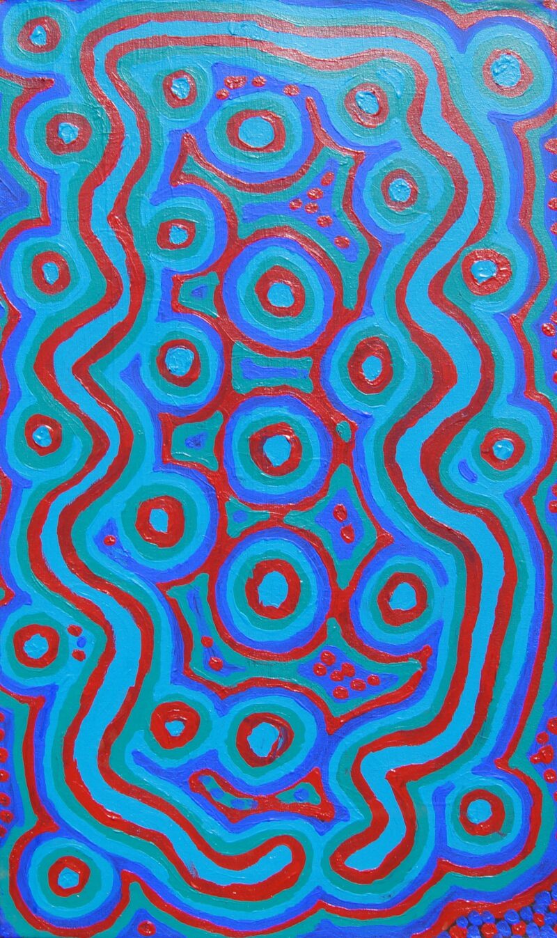 Bush Potato Dreaming - Yarla Jukurrpa - Painting - Biddy Long