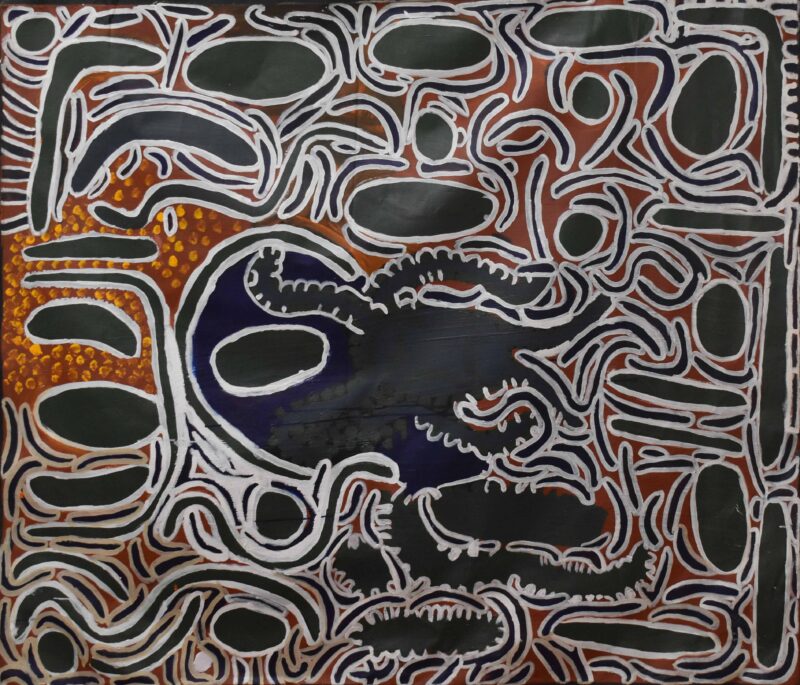 Seed Dreaming with Water - Ngurlu Jukurrpa Ngapa-kurlu - Painting - Molly Tasman