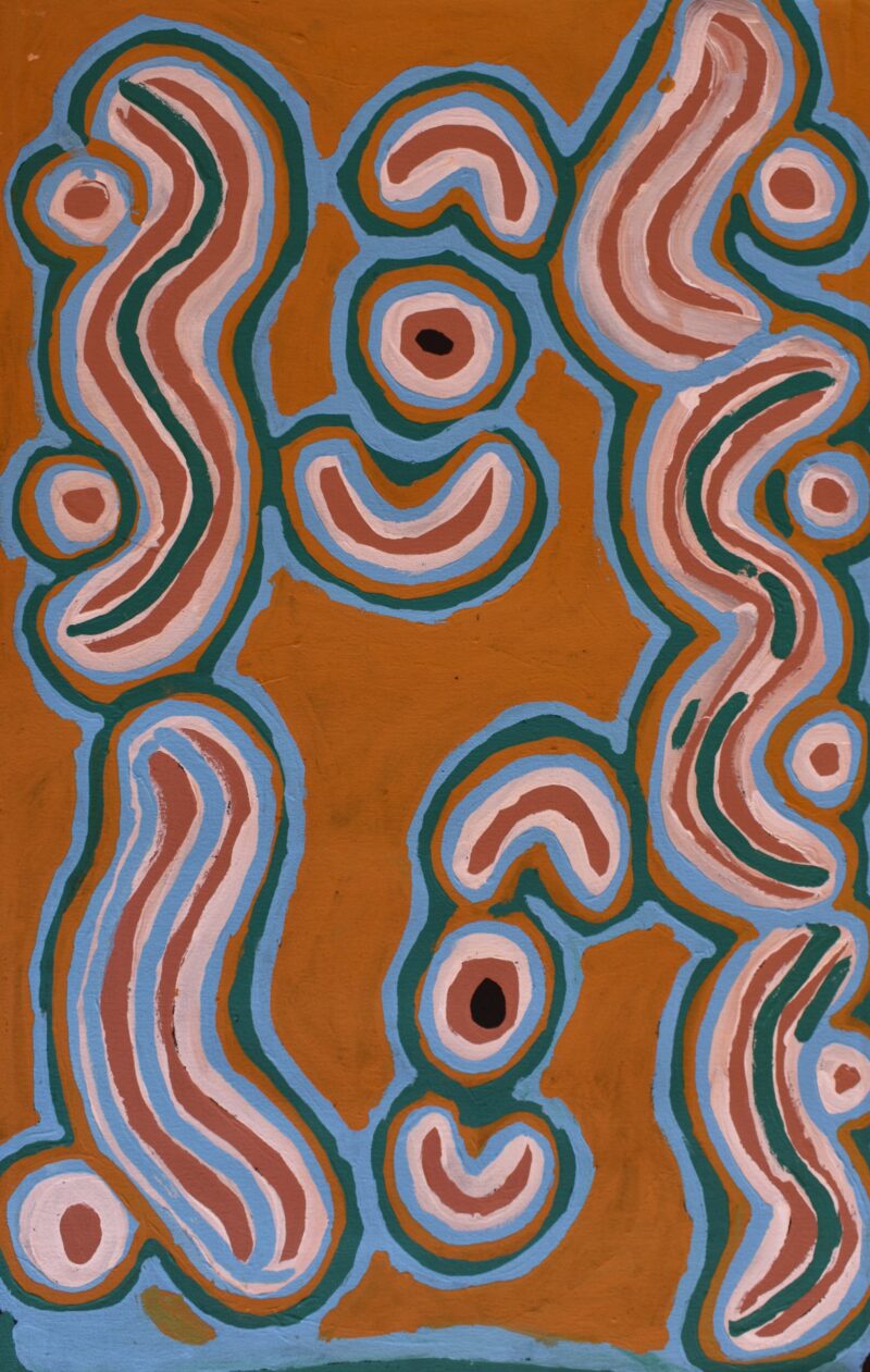 Seed Dreaming with Water - Ngurlu Jukurrpa Ngapa-kurlu - Painting - Molly Tasman