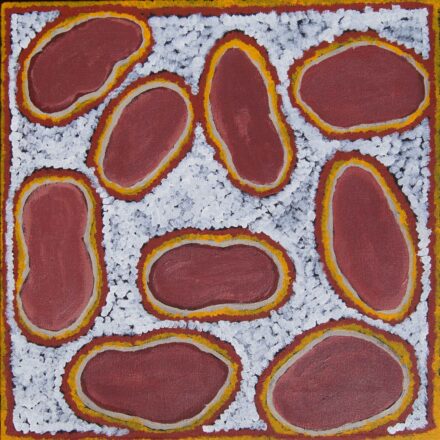 Bush Potato Dreaming - Yarla Jukurrpa - Painting - Neil  Cooke