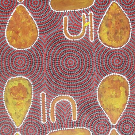 Bush Onion Dreaming - Janmarda Jukurrpa - Painting - Felicia Lawson