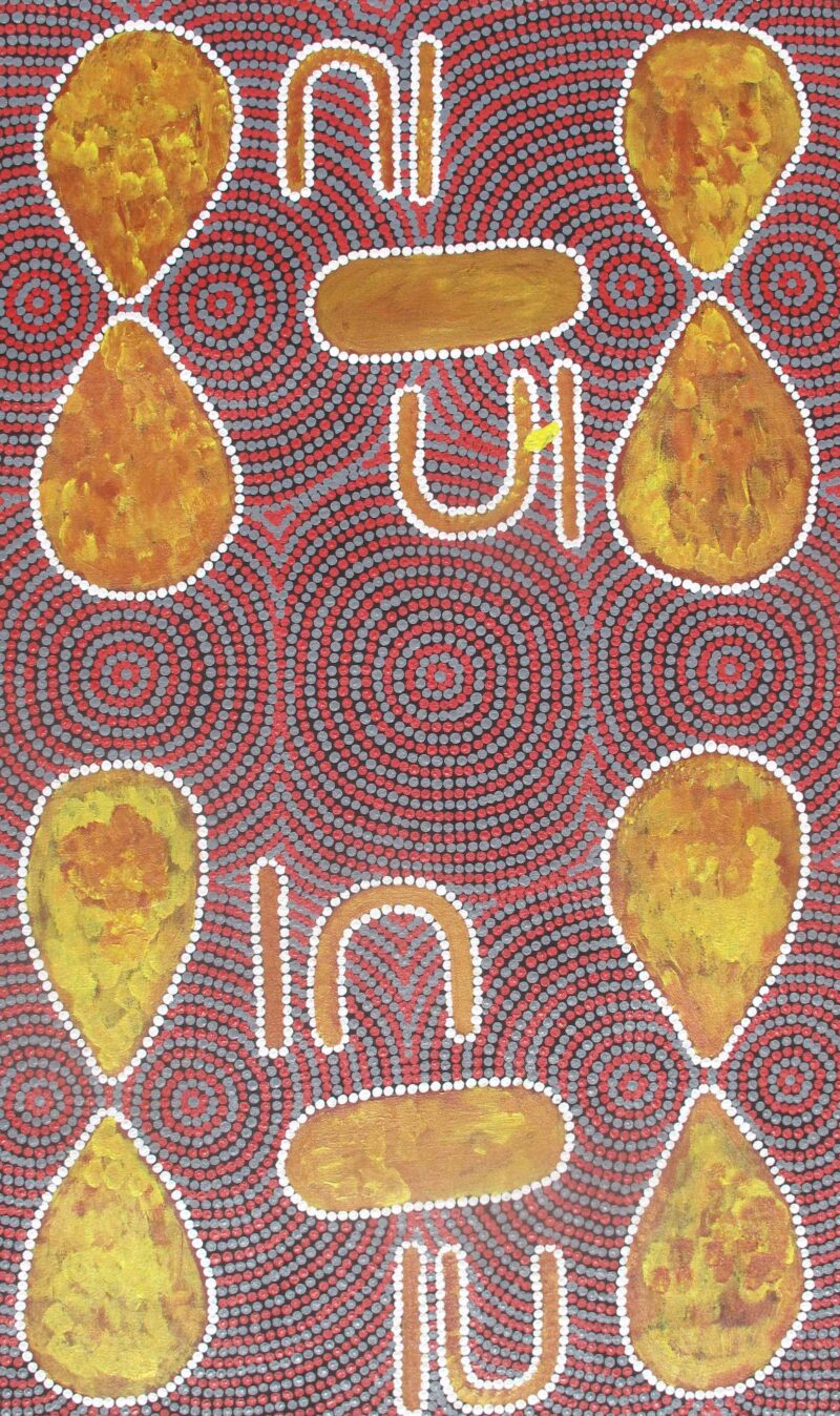 Bush Onion Dreaming - Janmarda Jukurrpa - Painting - Felicia Lawson