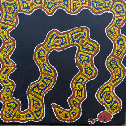 Snake Dreaming - Warna Jukurrpa - Painting - Ruth Jigili