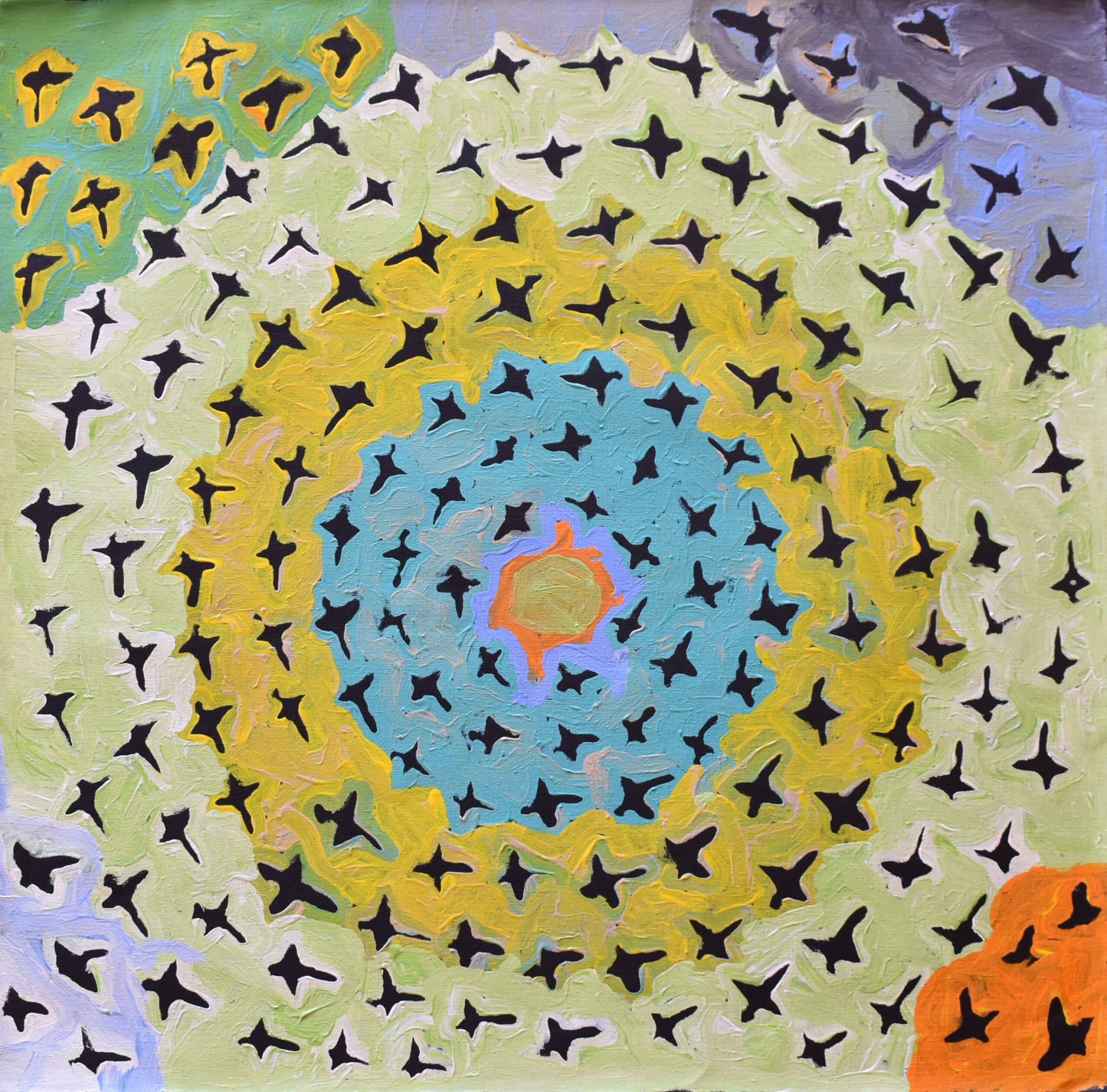Budgerigar Dreaming - Ngatijirri Jukurrpa - Painting - Myra Patrick Herbert