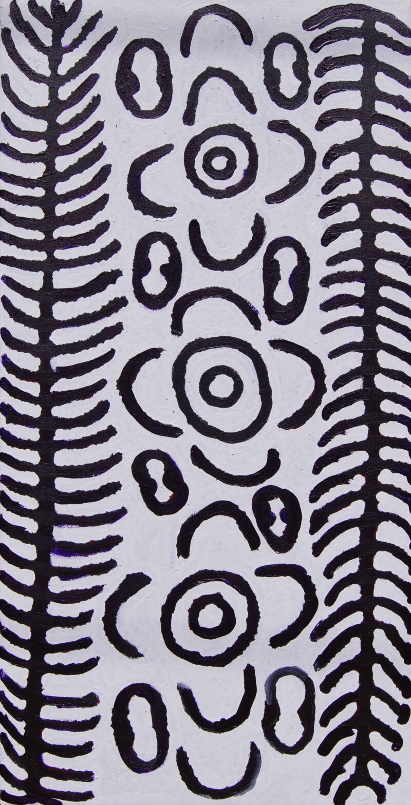 Bush Tomato Dreaming - Ngayaki Jukurrpa - Painting - Judy Martin