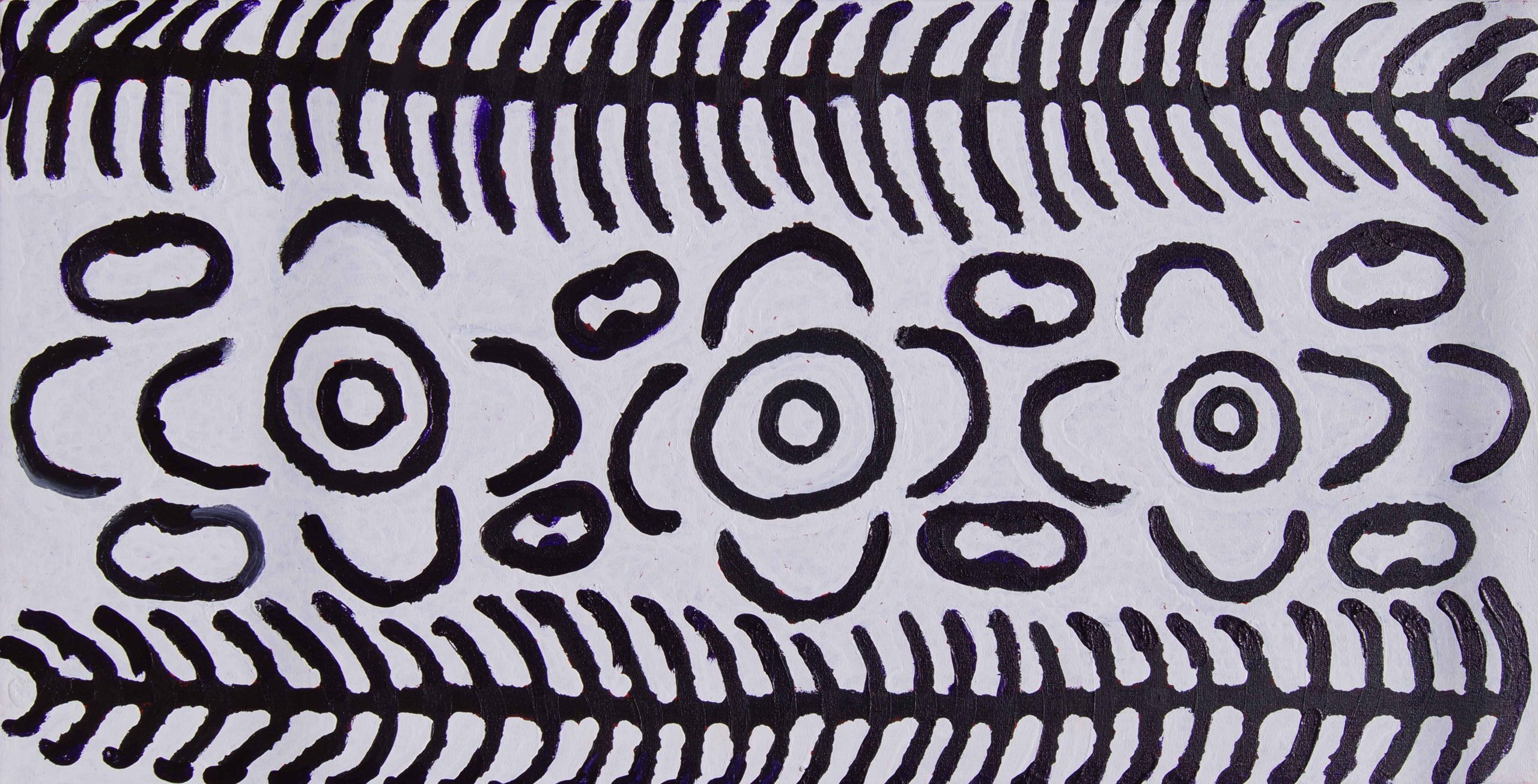 Bush Tomato Dreaming - Ngayaki Jukurrpa - Painting - Judy Martin