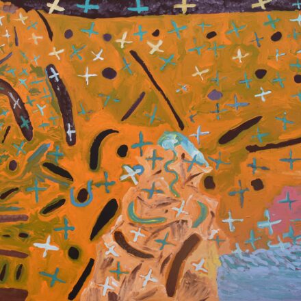 Budgerigar Dreaming - Ngatijirri Jukurrpa - Painting - Myra Patrick Herbert