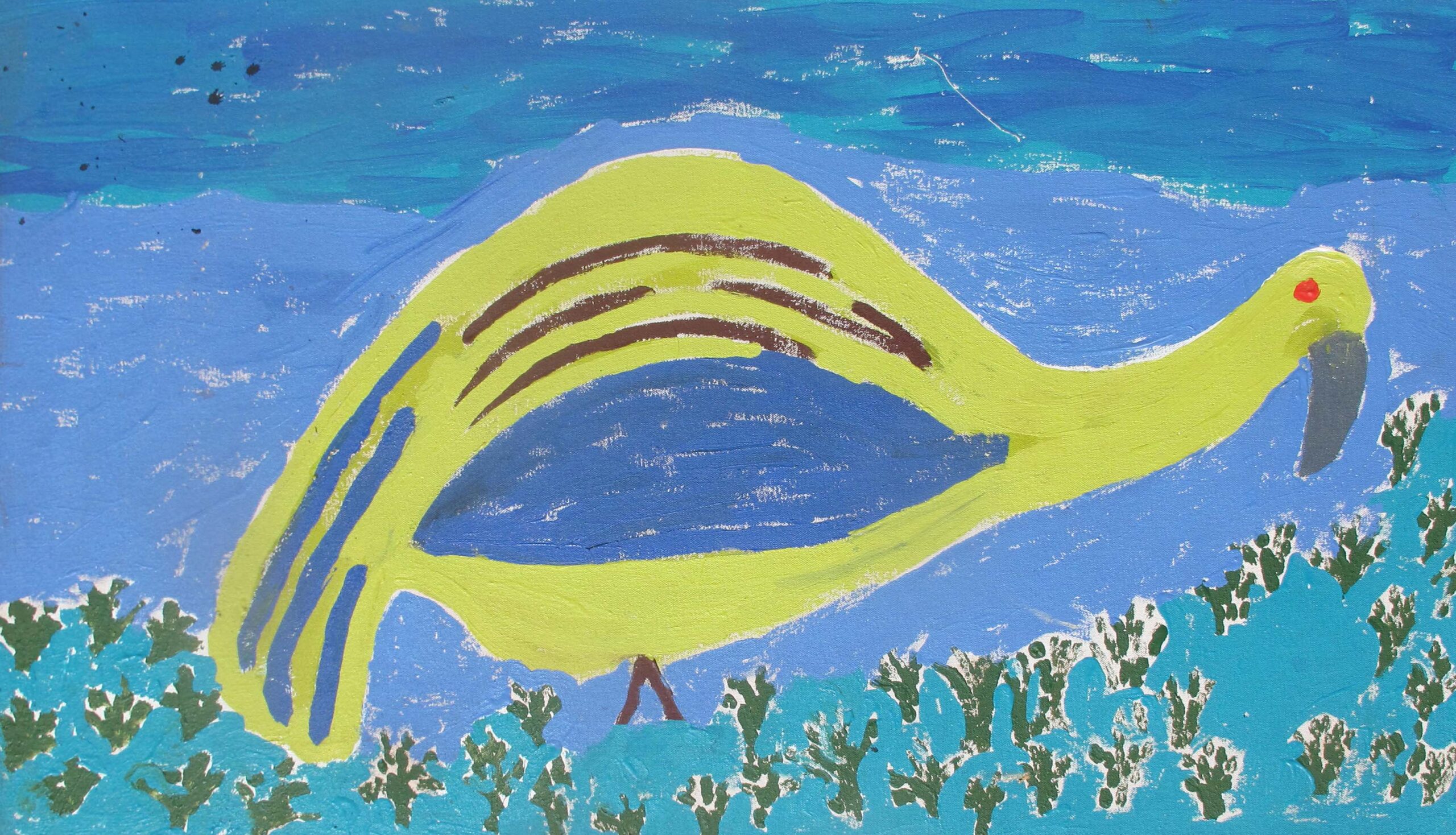 Budgerigar Dreaming - Ngatijirri Jukurrpa - Painting - Elizabeth Nungarrayi Ross