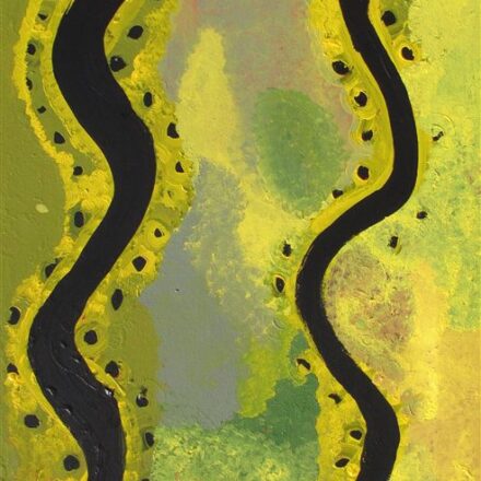 Snake dreaming - Painting - Lily Hargraves